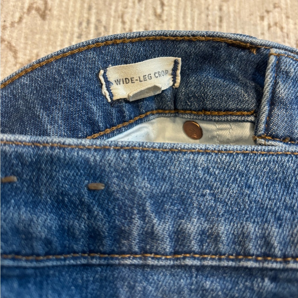 Madewell Wide Leg Crop Denim